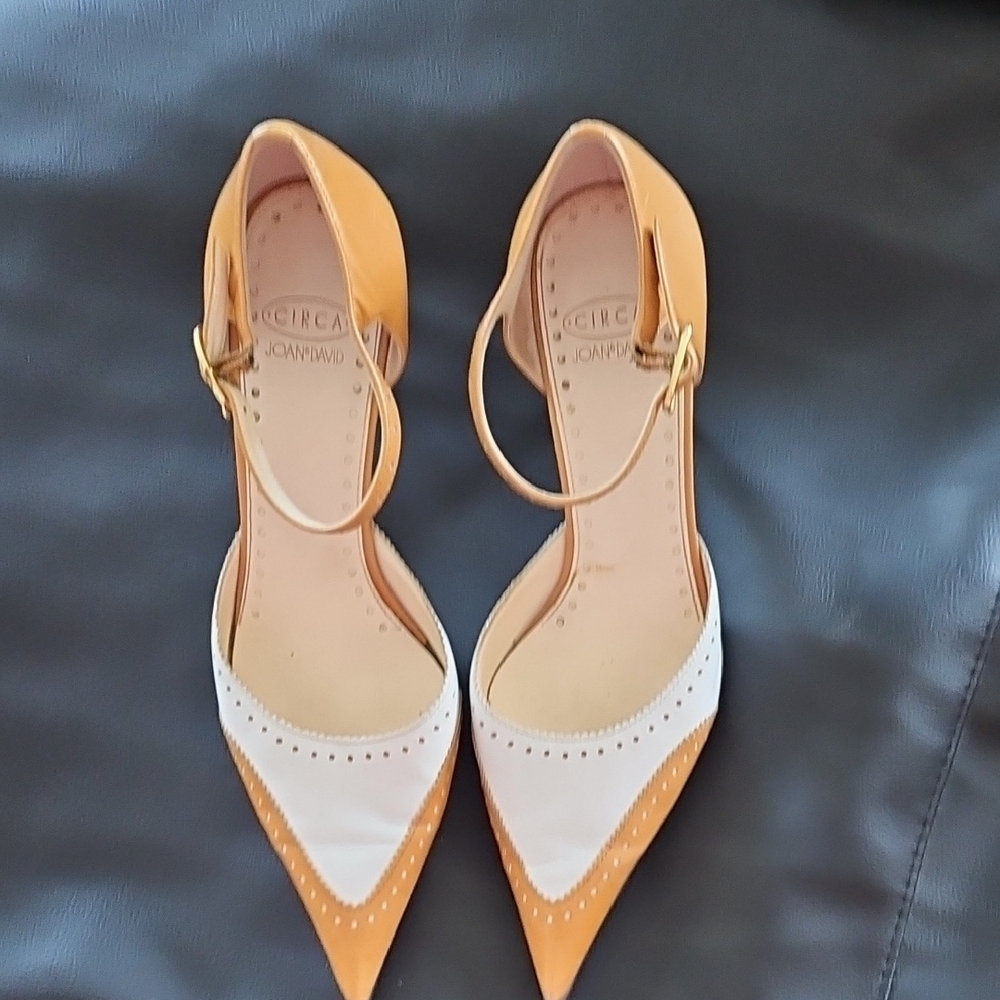 Joan & David Women's Orange and White Heels